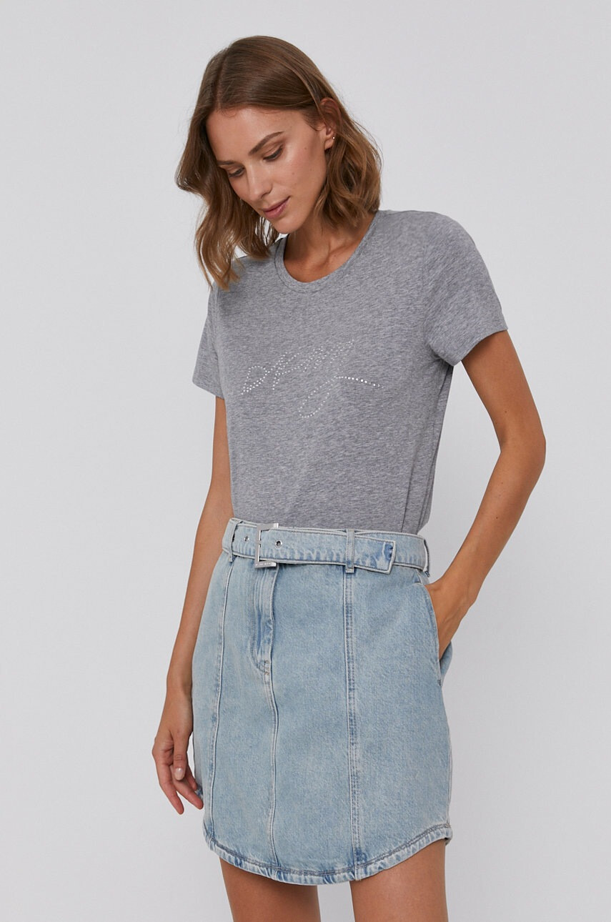 DKNY Тениска дамска в сиво - Pepit.bg