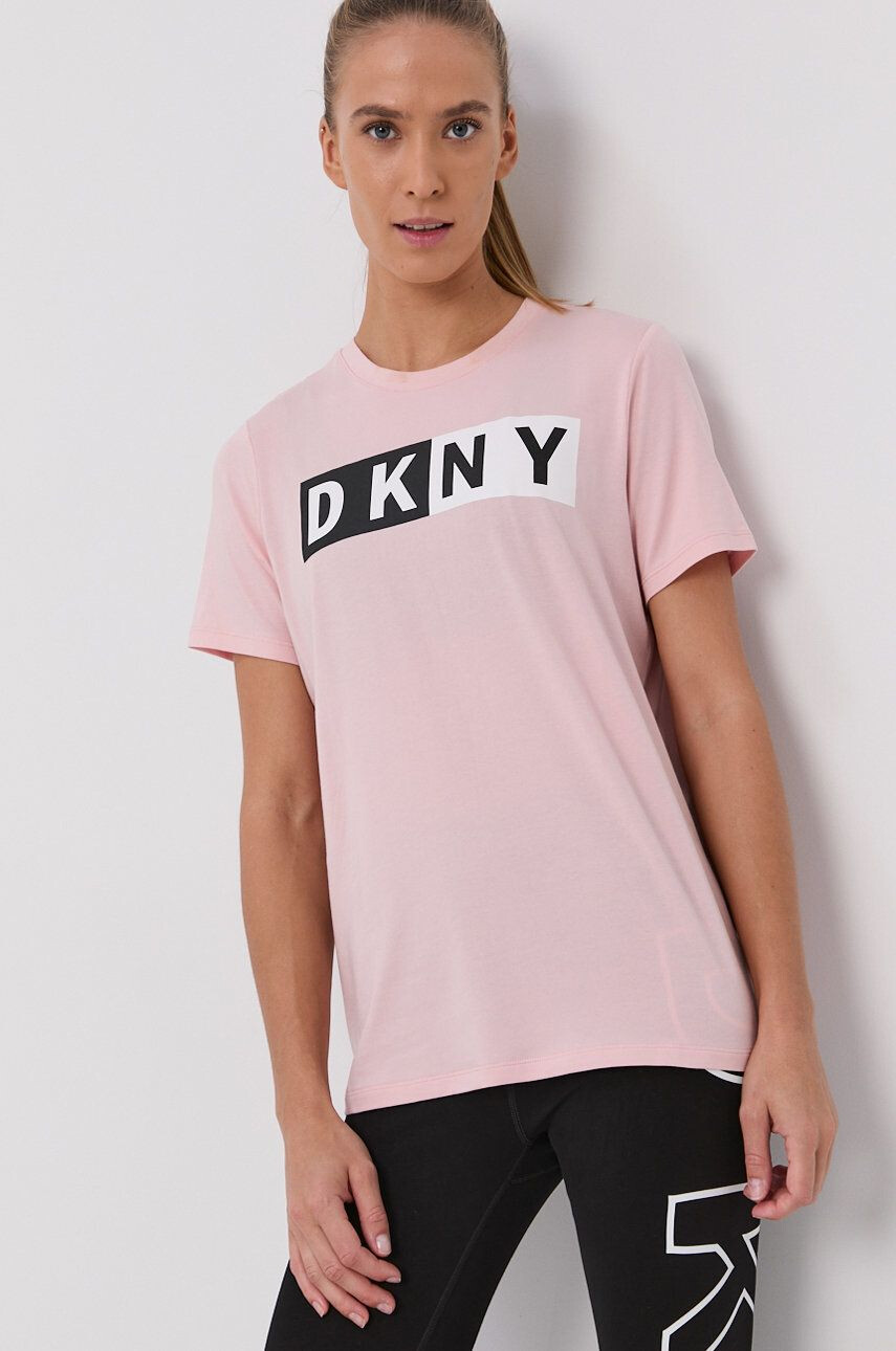 DKNY Тениска дамска в розово - Pepit.bg