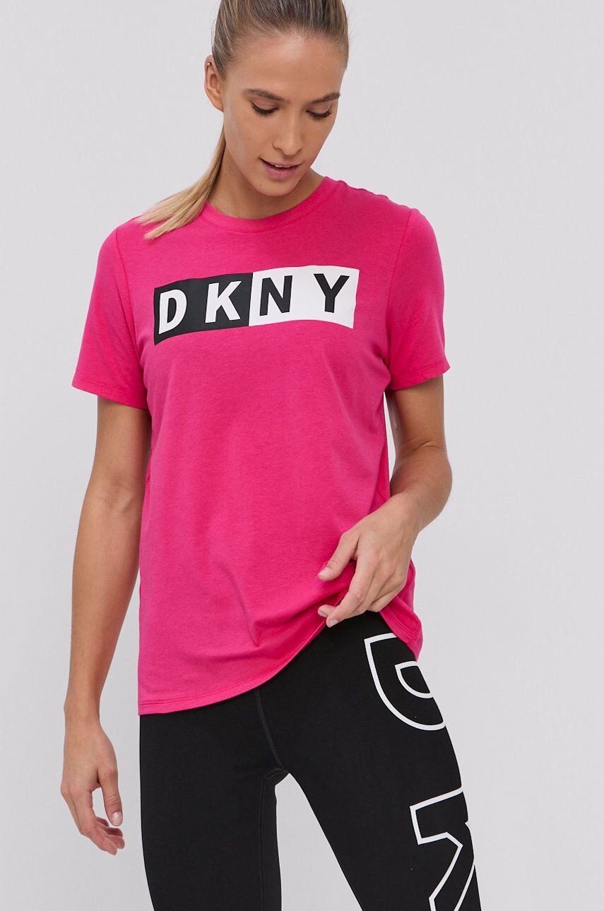 DKNY Тениска дамска в розово - Pepit.bg