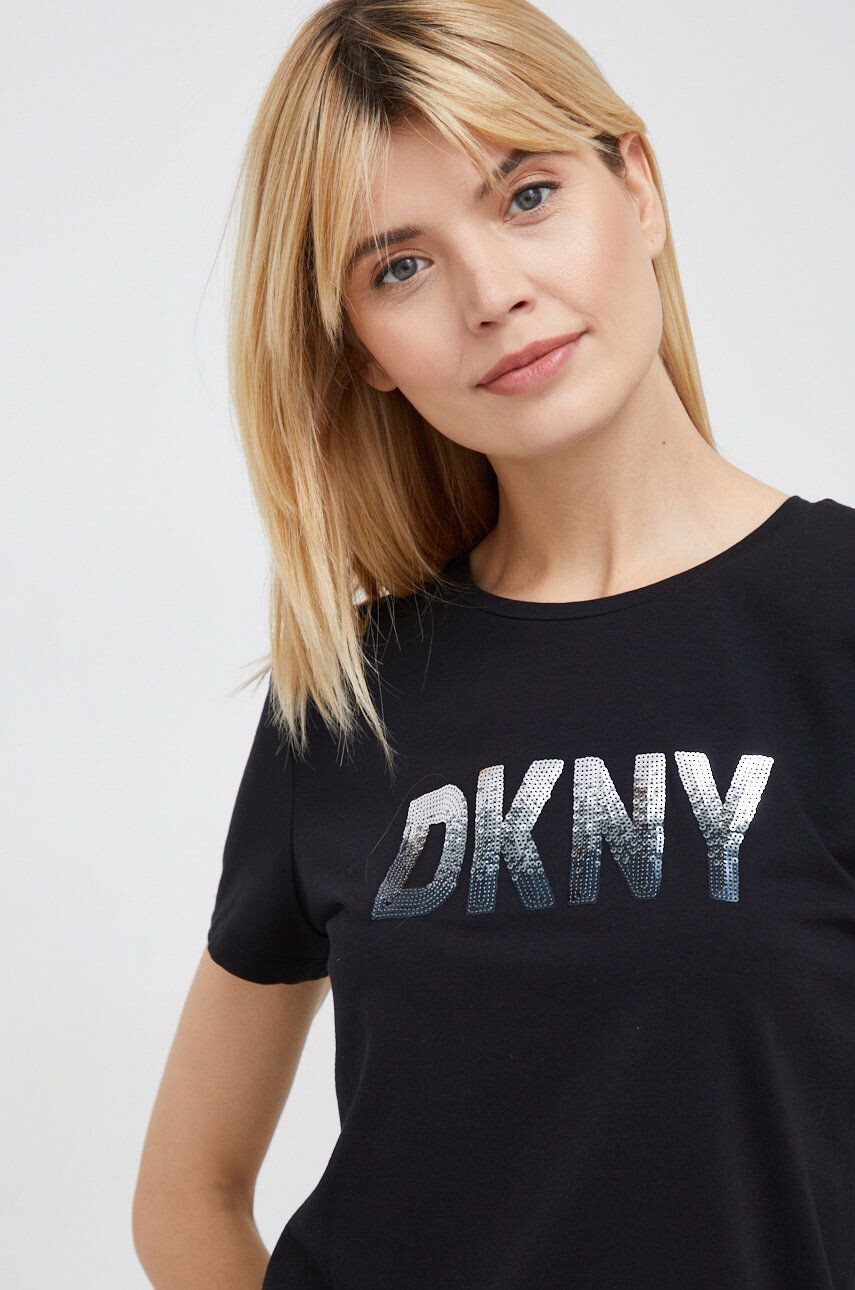 DKNY Тениска в черно - Pepit.bg