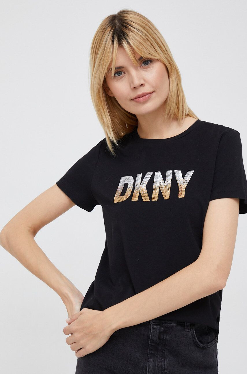 DKNY Тениска в черно - Pepit.bg