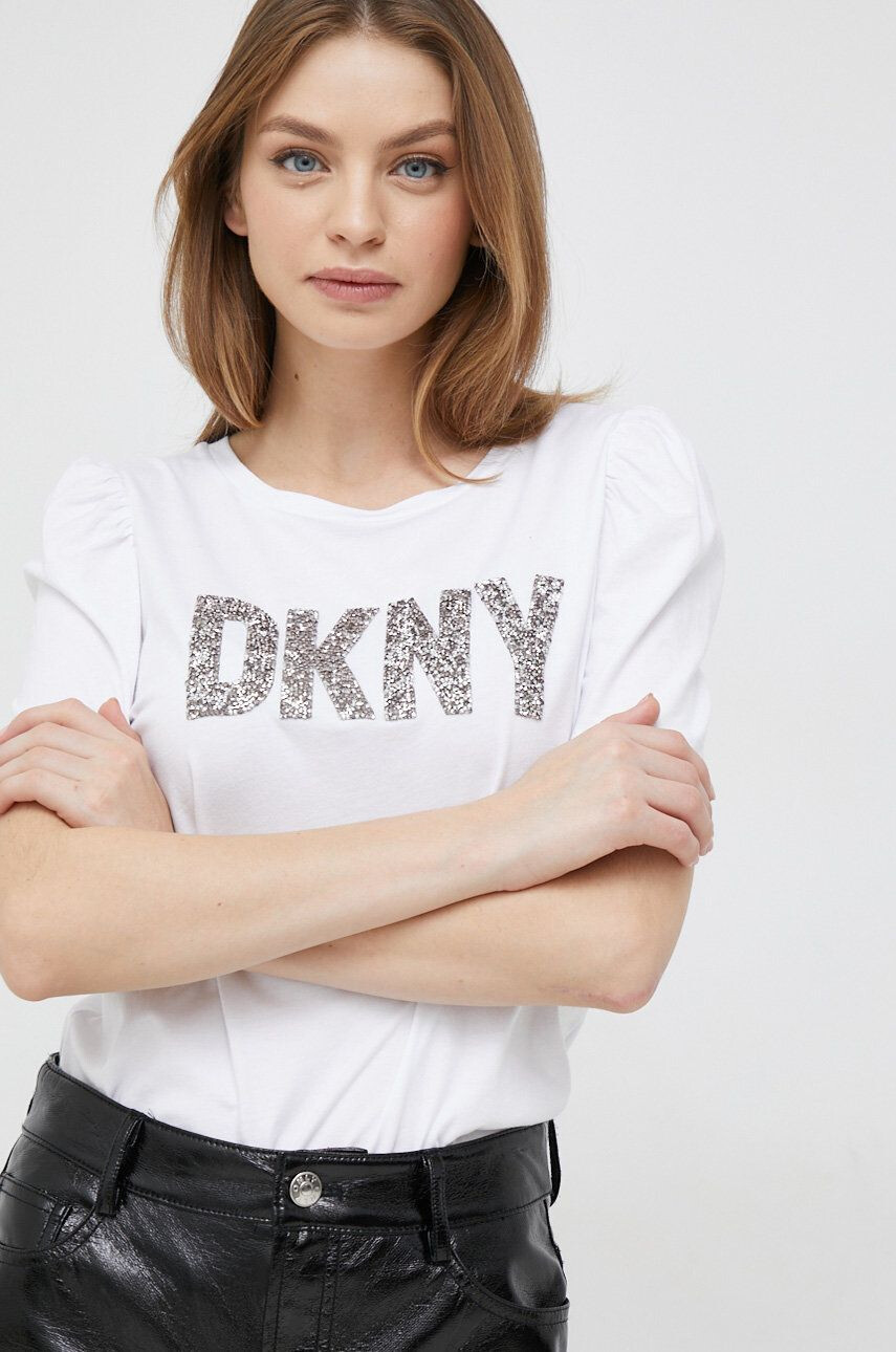 DKNY Тениска в бяло - Pepit.bg