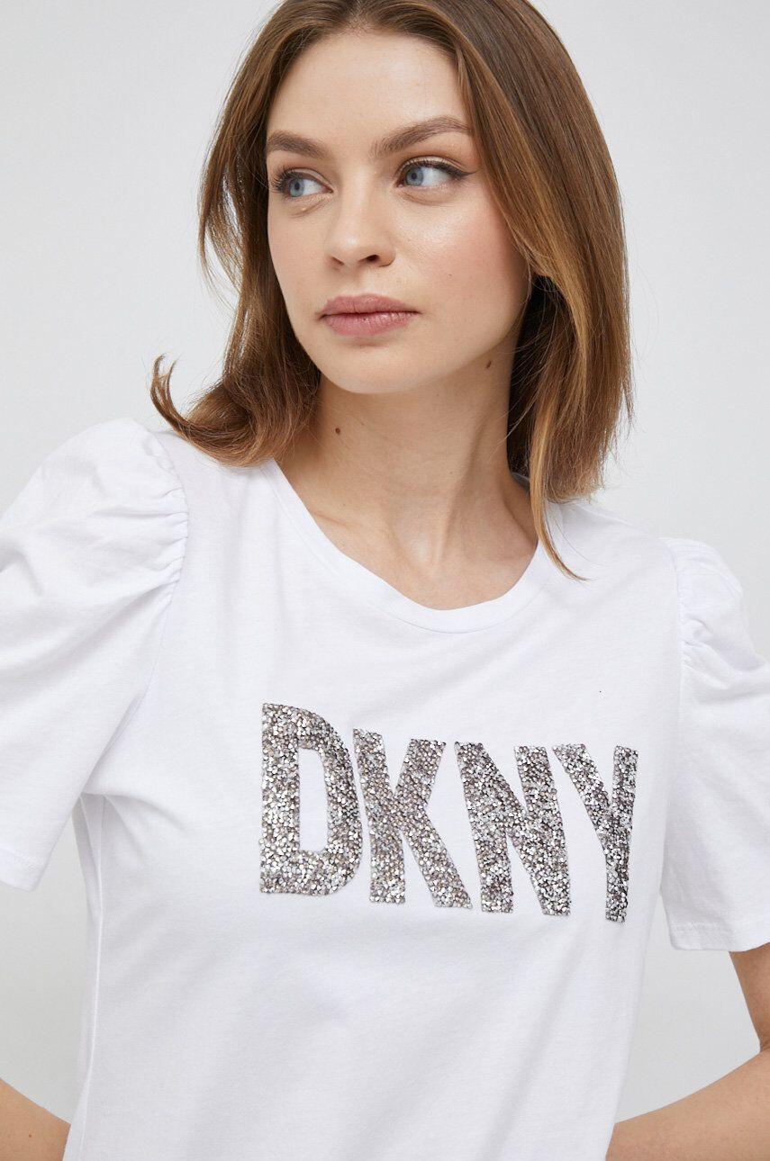 DKNY Тениска в бяло - Pepit.bg