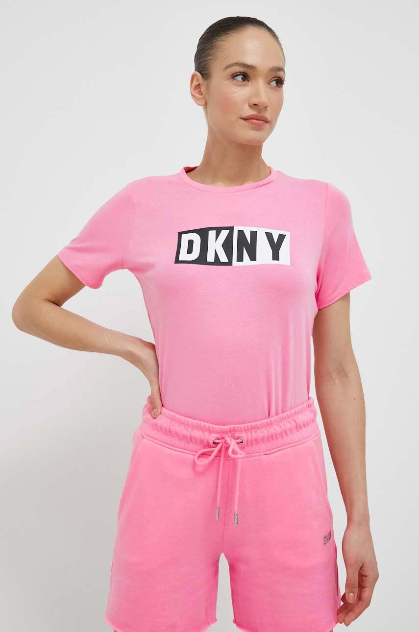 DKNY Тениска в лилаво - Pepit.bg