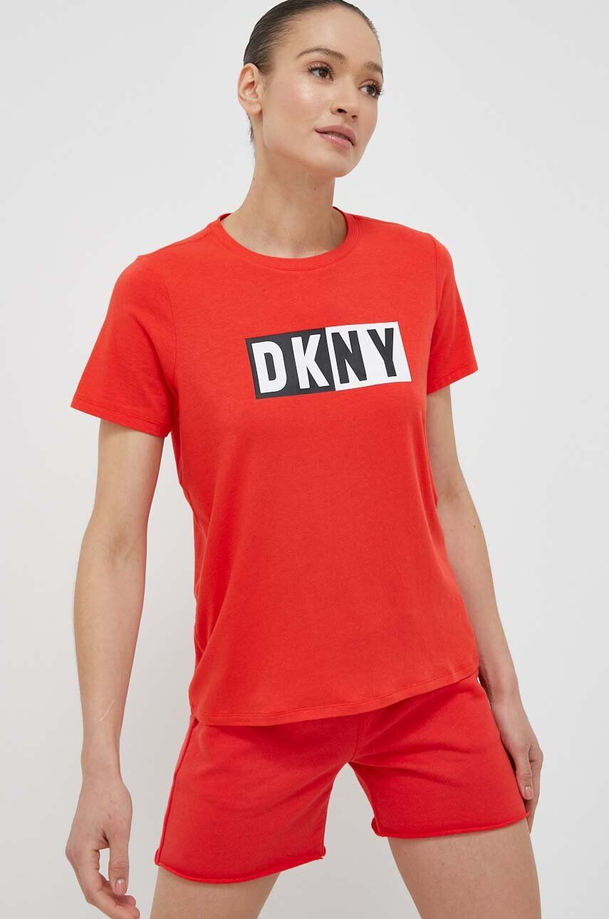 DKNY Тениска в червено - Pepit.bg