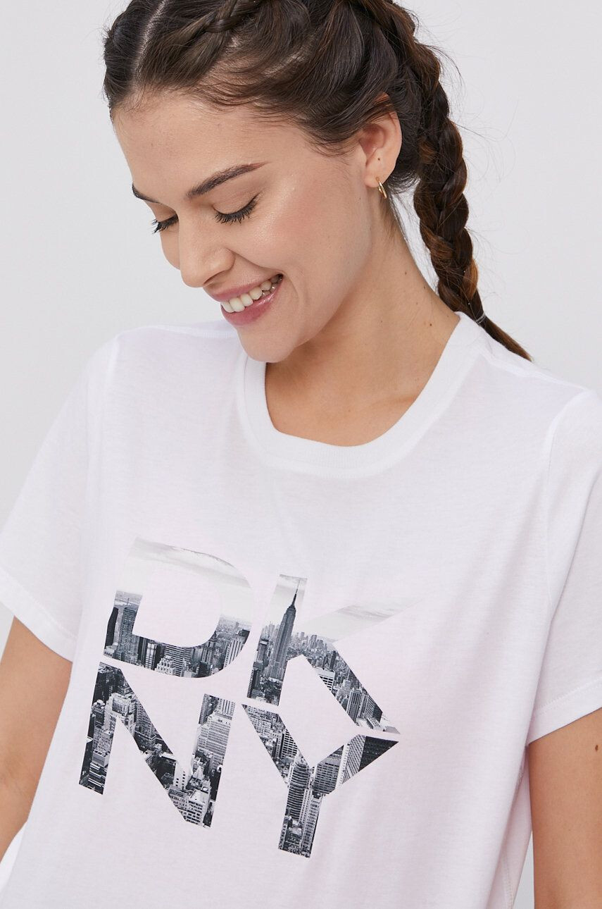 DKNY Тениска дамска в бяло - Pepit.bg