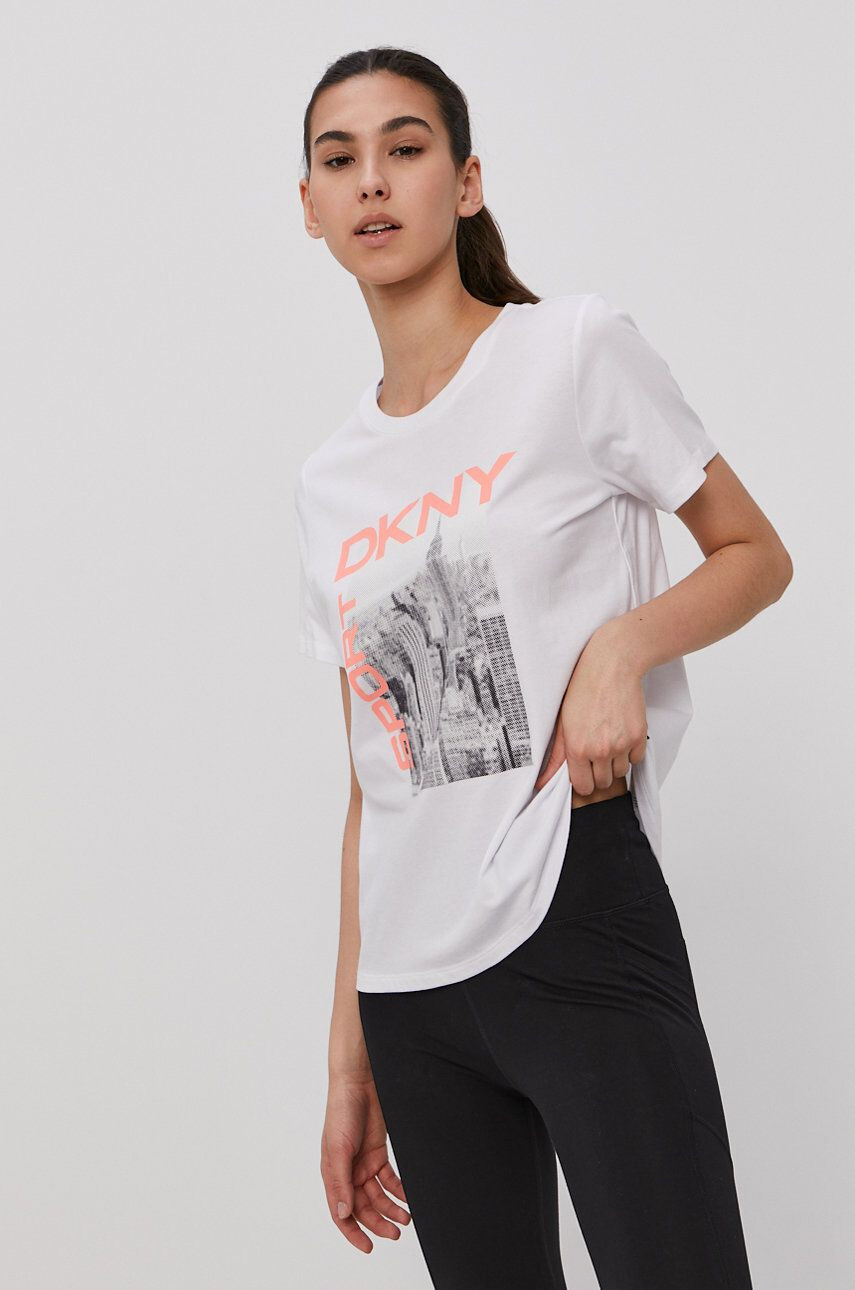 DKNY Тениска дамска в бяло - Pepit.bg