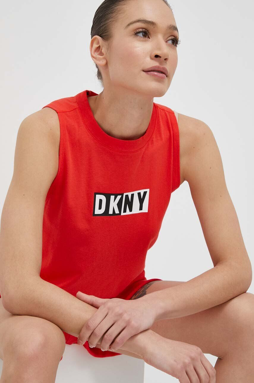 DKNY Топ дамски в червено - Pepit.bg