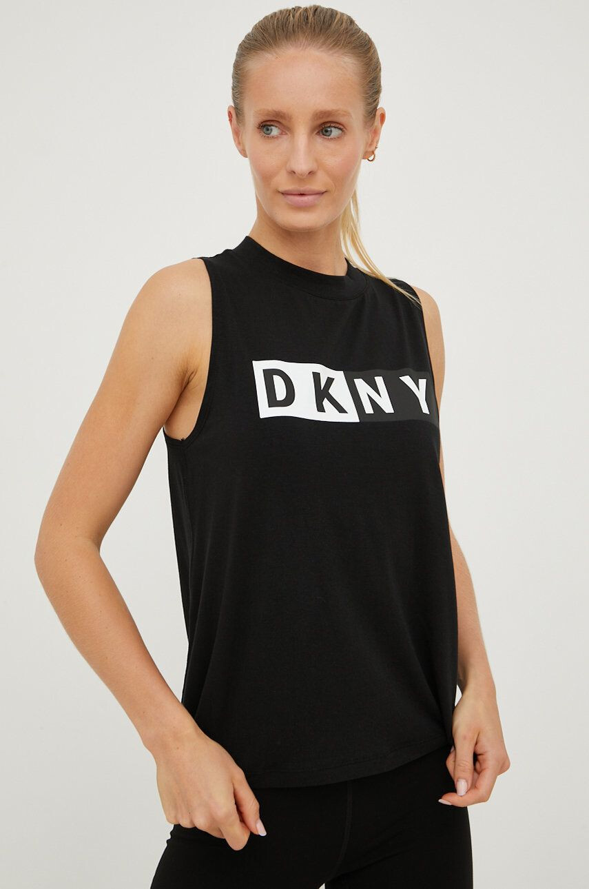 DKNY Топ дамски в бяло - Pepit.bg