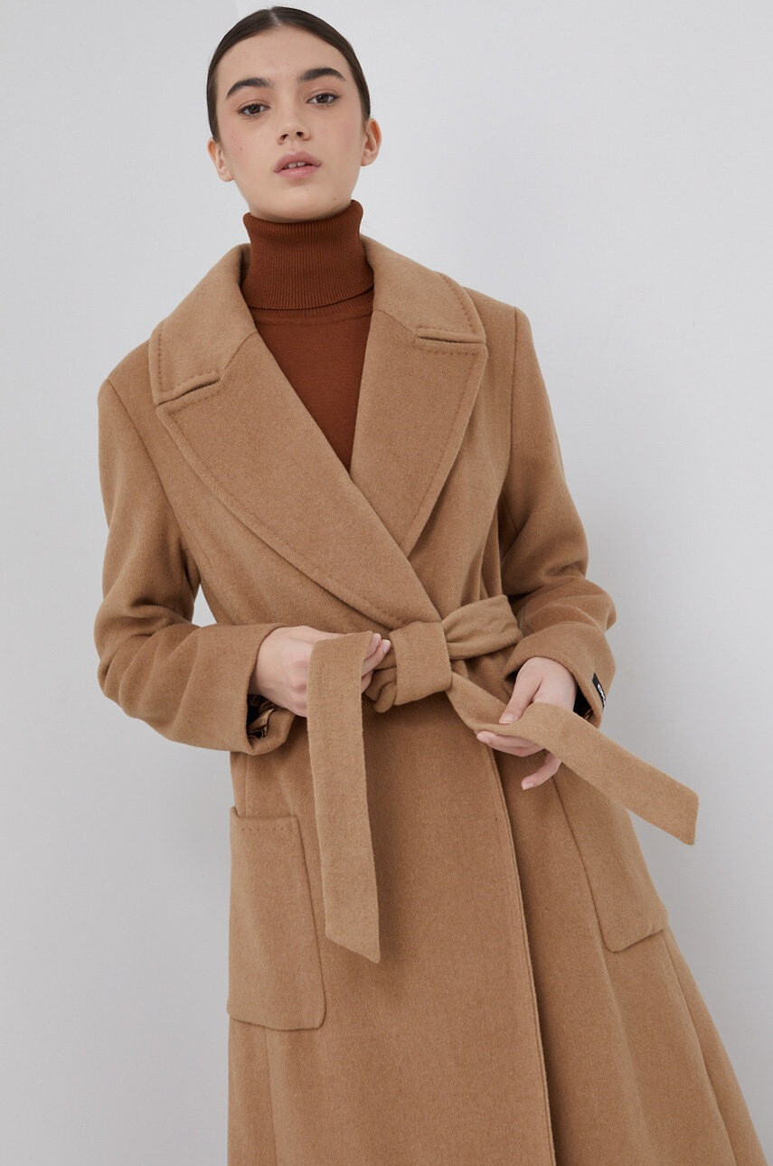DKNY Вълнено палто - Pepit.bg