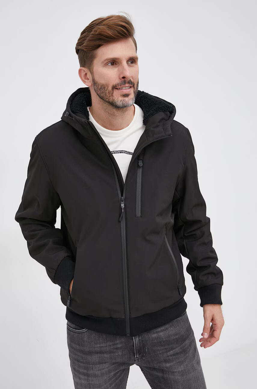 DKNY Яке мъжко в черно със зимна изолация - Pepit.bg