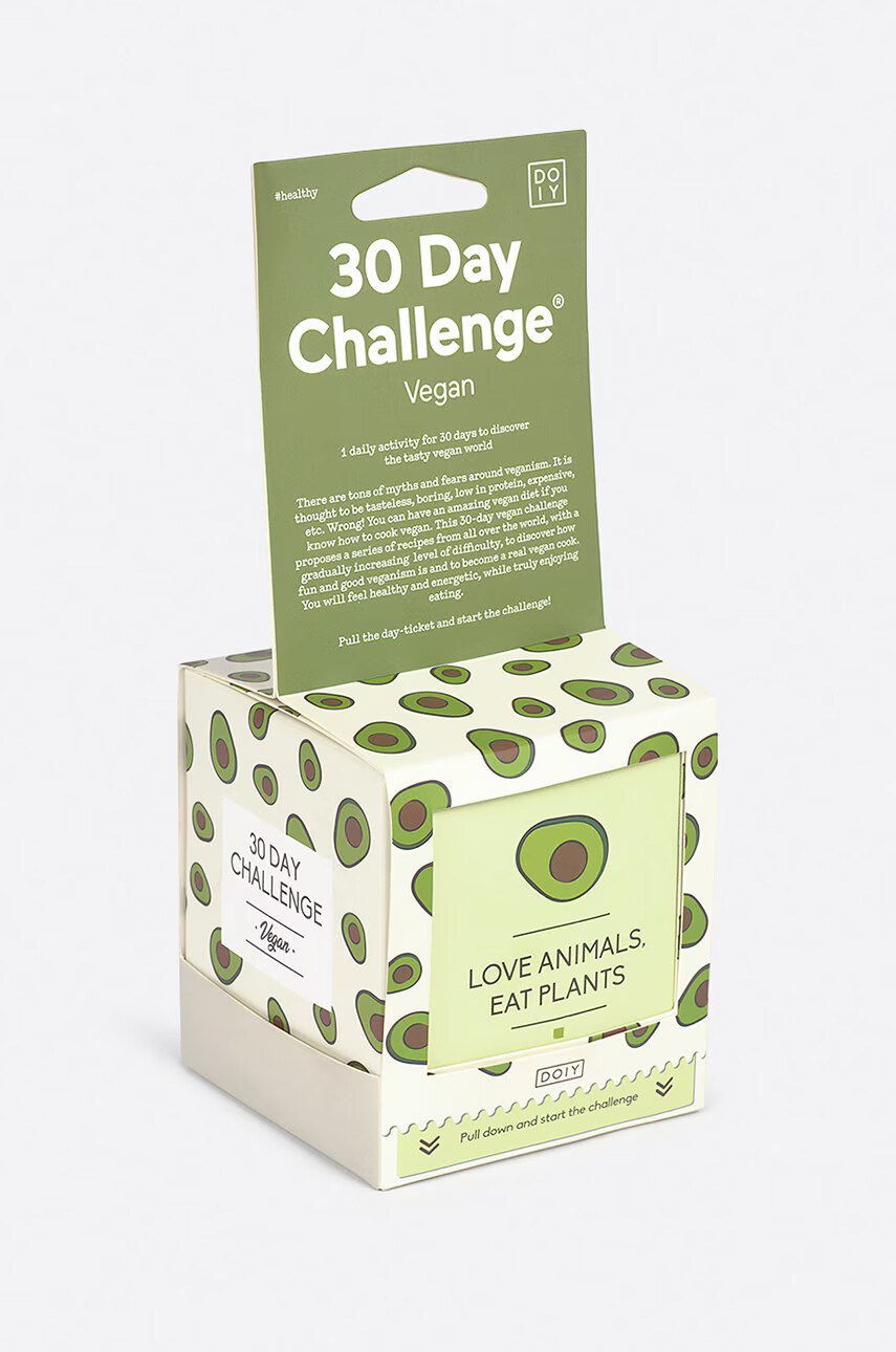 DOIY Комплект картички с предизвикателства 30 Day Vegan Challenge - Pepit.bg