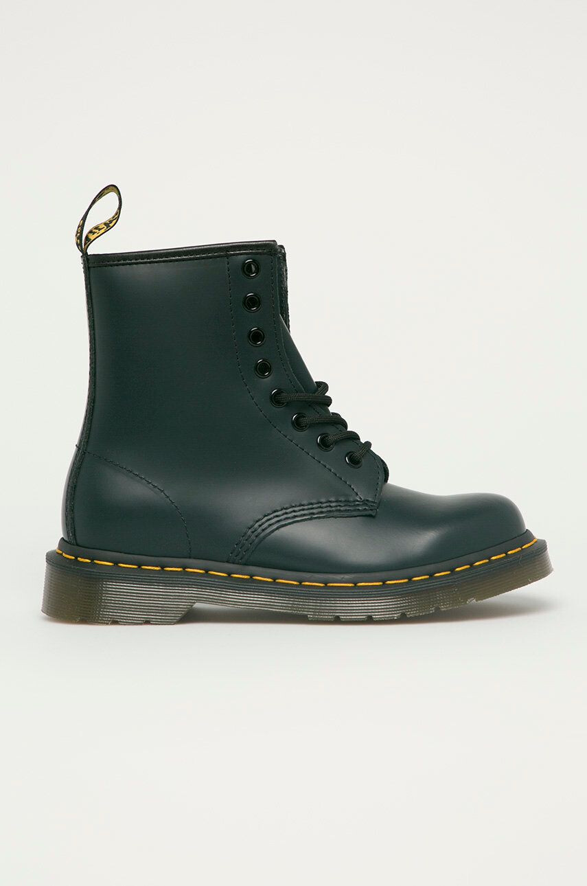 Dr. Martens Кожени кубинки 1460 в тъмносиньо с равна подметка - Pepit.bg