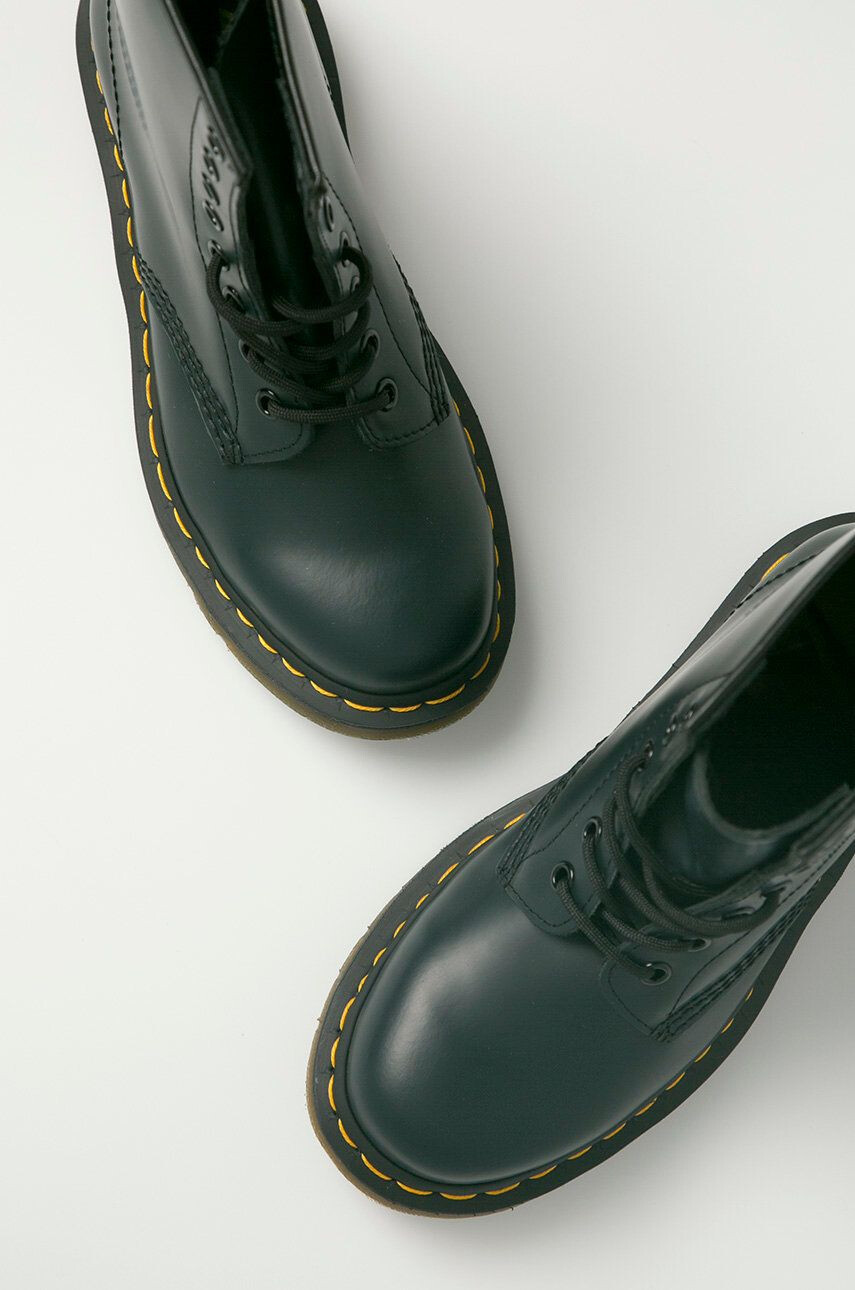 Dr. Martens Кожени кубинки 1460 в тъмносиньо с равна подметка - Pepit.bg