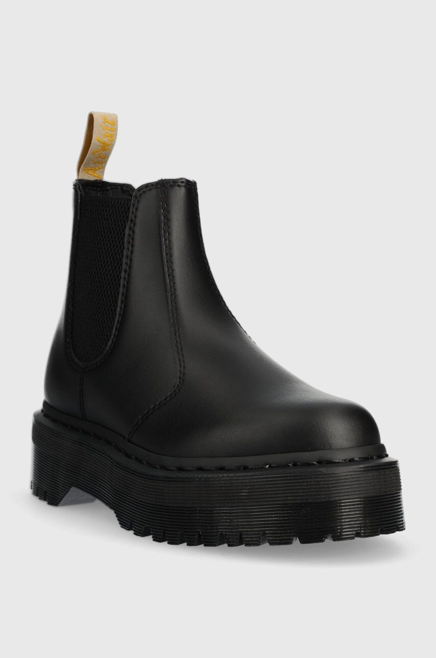 Dr. Martens Боти челси V 2976 Quad Mono в черно с платформа - Pepit.bg