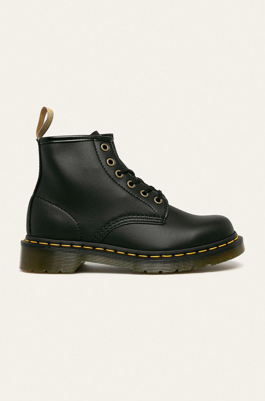 Dr. Martens Боти Vegan 101 в черно с равна подметка - Pepit.bg