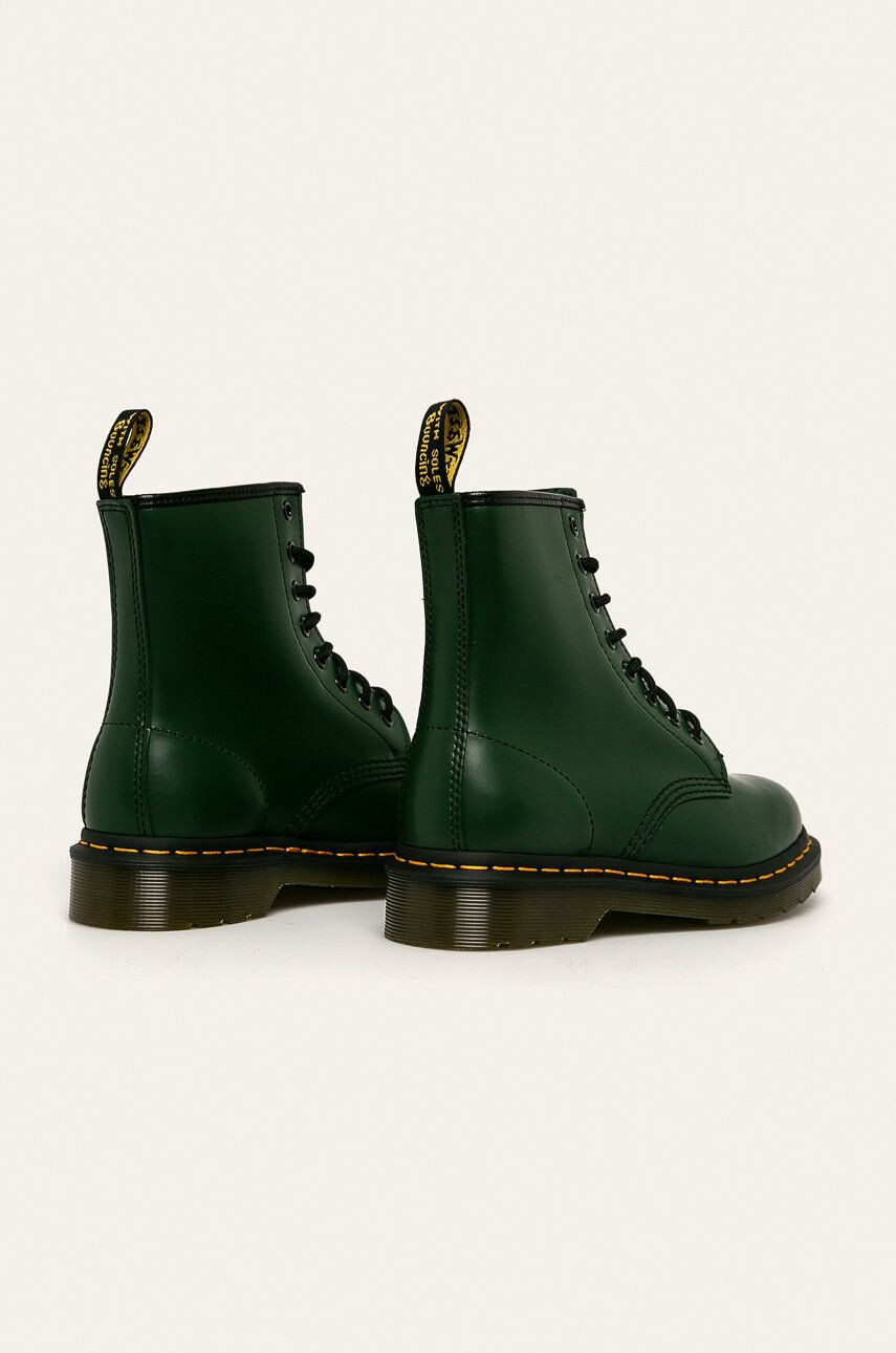 Dr. Martens Кожени кубинки 1460 в зелено с равна подметка - Pepit.bg