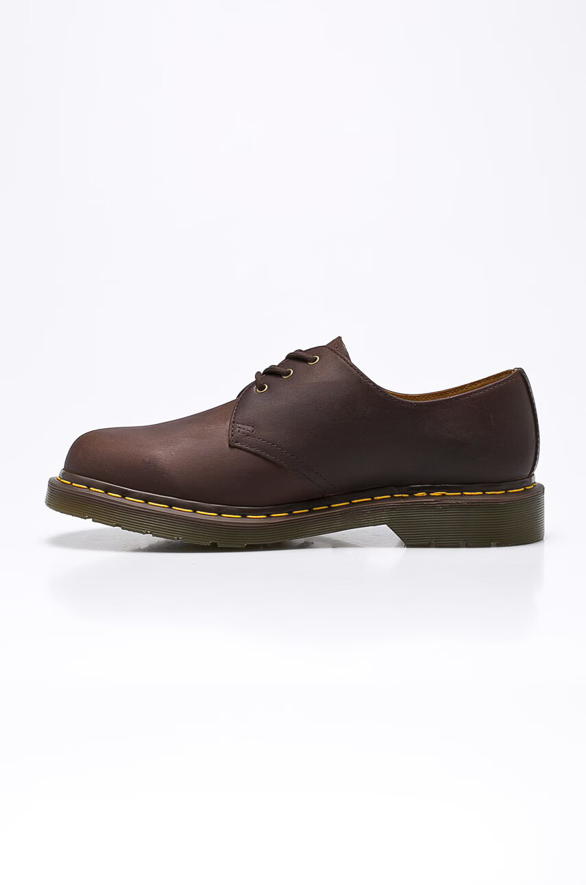 Dr. Martens Половинки обувки от велур 1461 в кафяво 11838201 - Pepit.bg