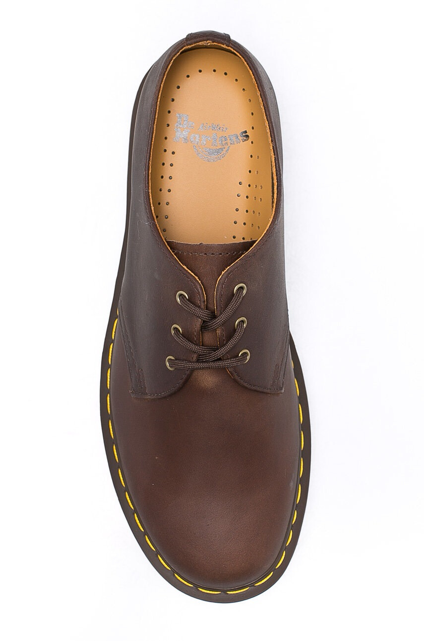 Dr. Martens Половинки обувки от велур 1461 в кафяво 11838201 - Pepit.bg