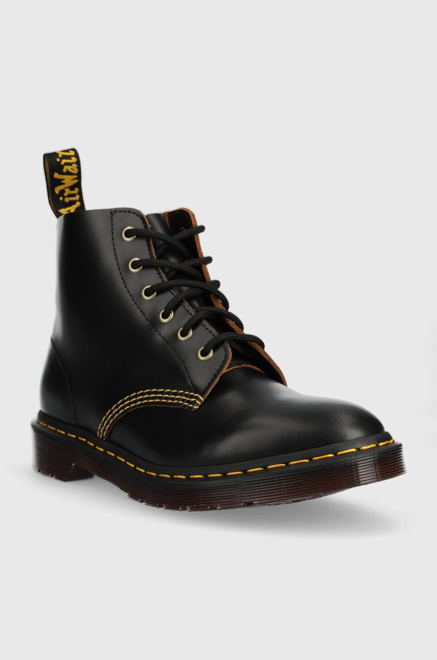 Dr. Martens Кожени боти 101 Arc в черно с равна подметка - Pepit.bg