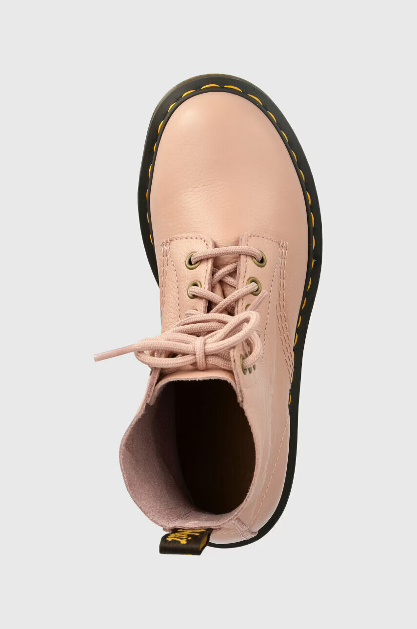 Dr. Martens Кожени боти 1460 Pascal в розово с равна подметка - Pepit.bg