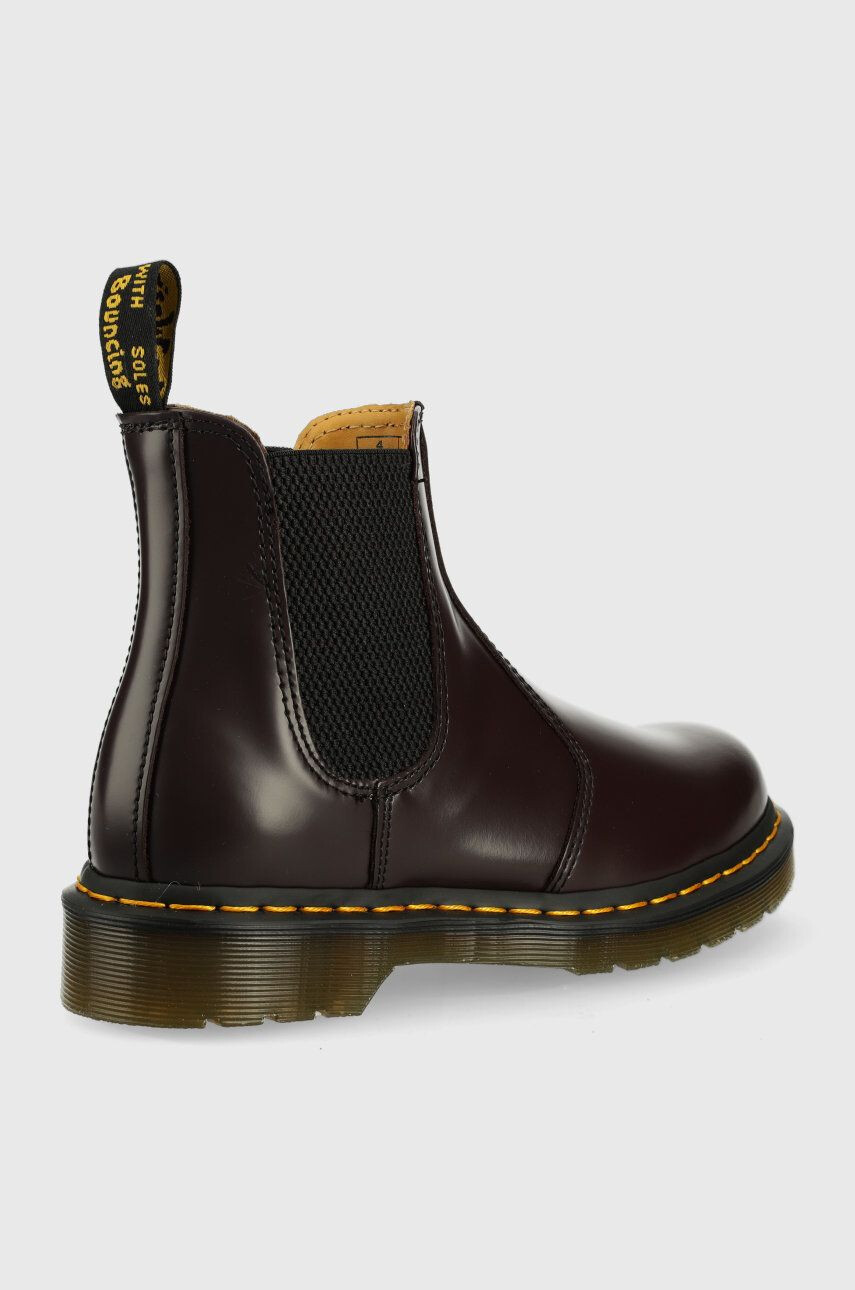 Dr. Martens Кожени боти челси в черно с равна подметка - Pepit.bg