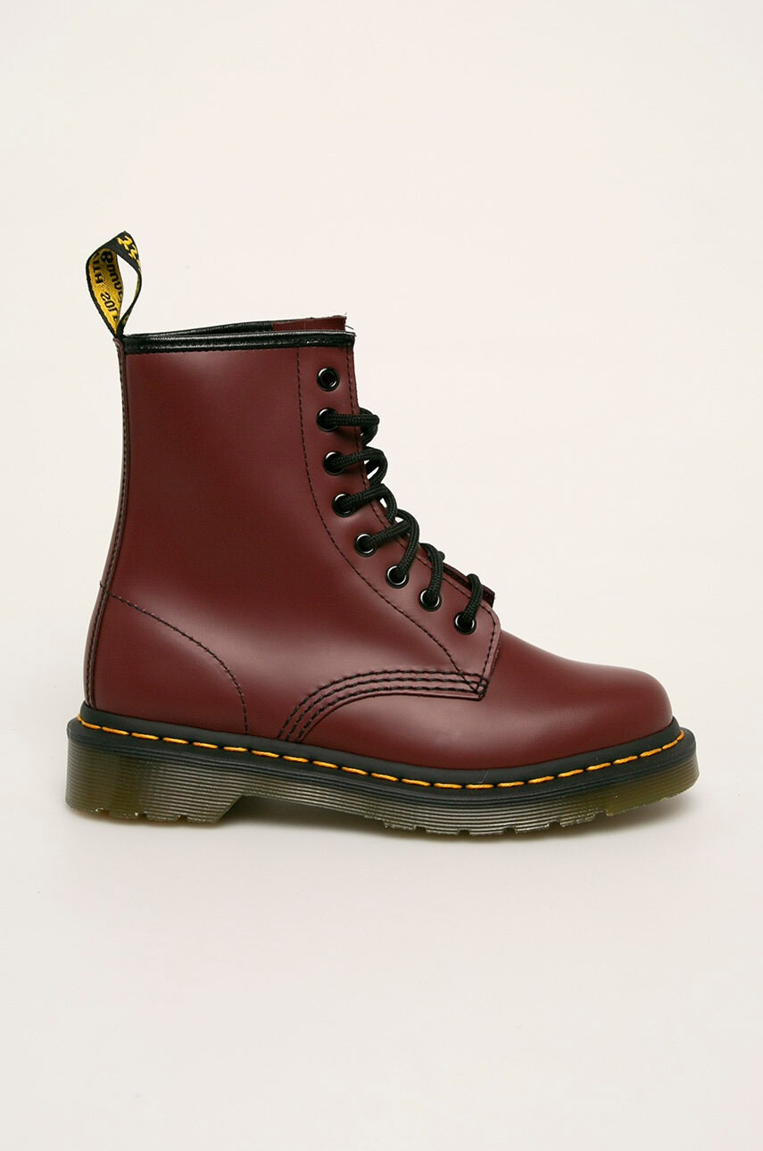 Dr. Martens Кожени боти Cherry - Pepit.bg