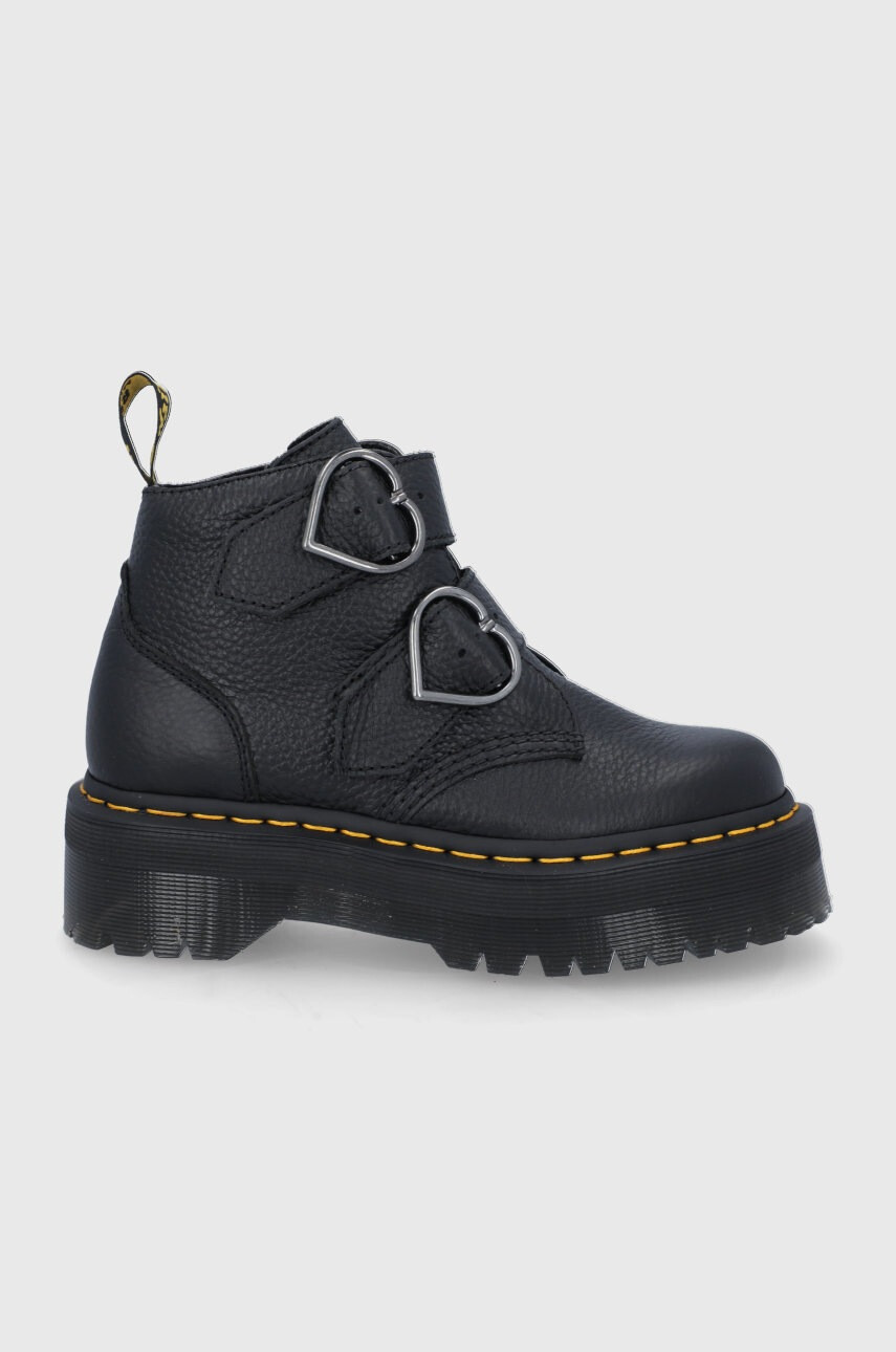 Dr. Martens Кожени боти Devon Heart - Pepit.bg