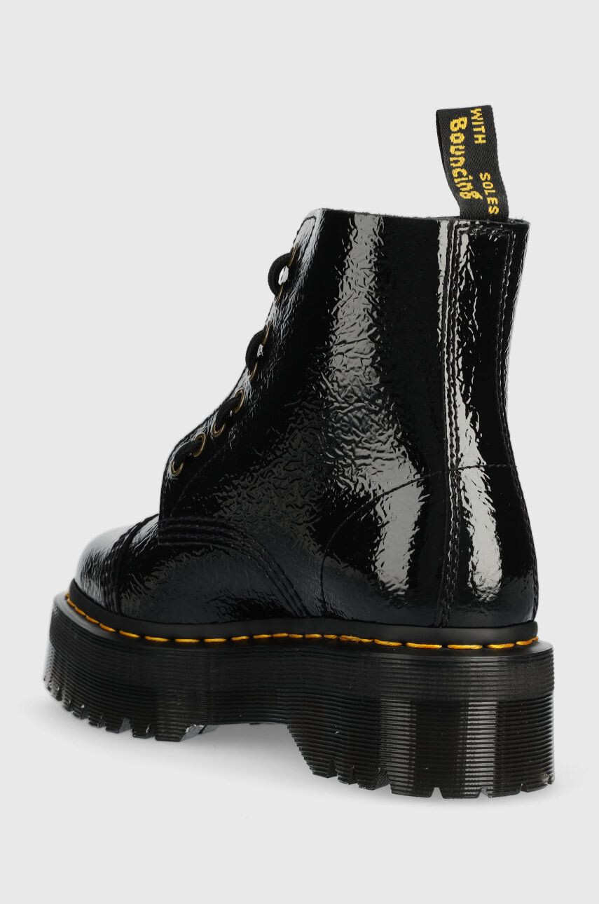 Dr. Martens Кожени боти Sinclair в черно с платформа - Pepit.bg