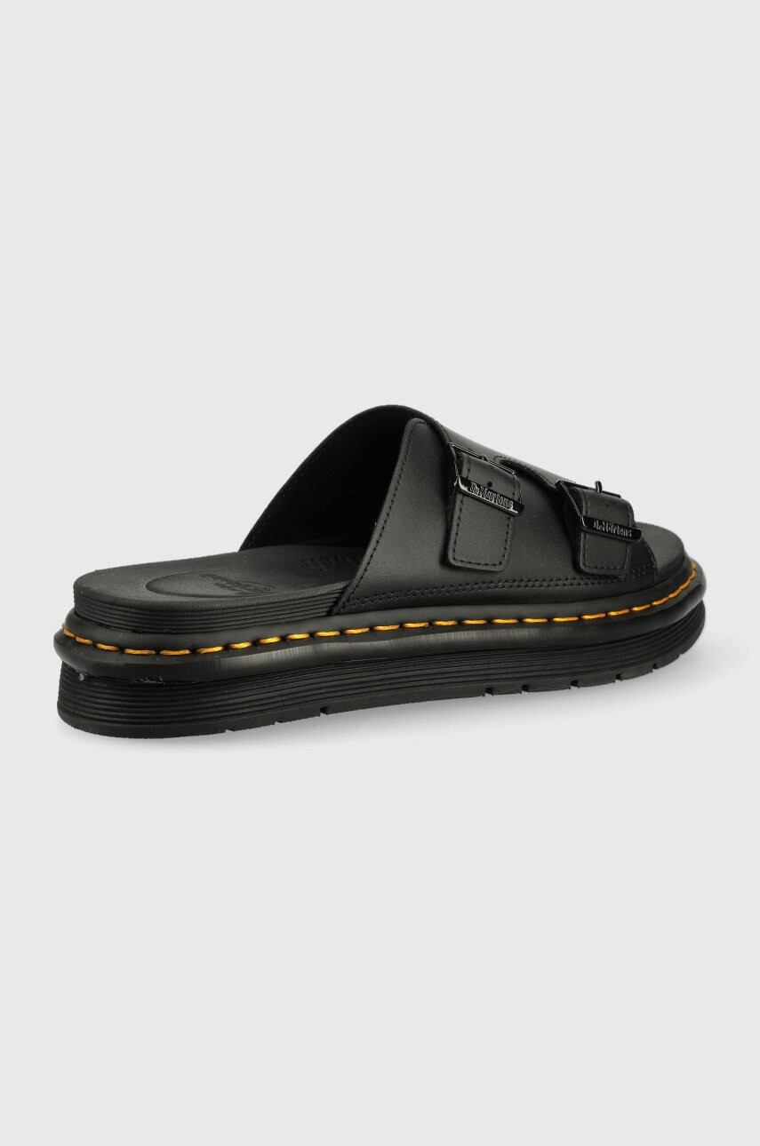 Dr. Martens Кожени чехли в черно - Pepit.bg