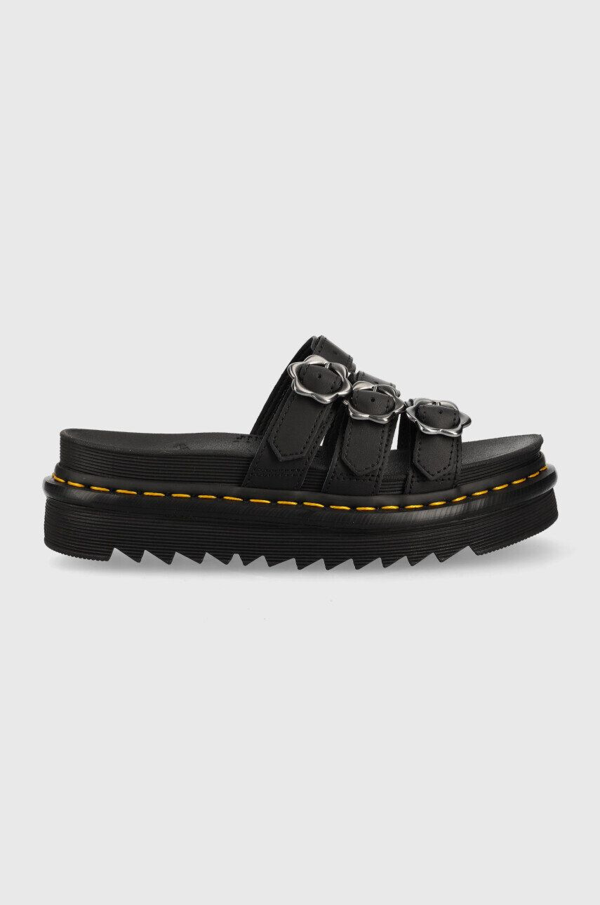 Dr. Martens Кожени чехли Blaire Slide Flwr - Pepit.bg