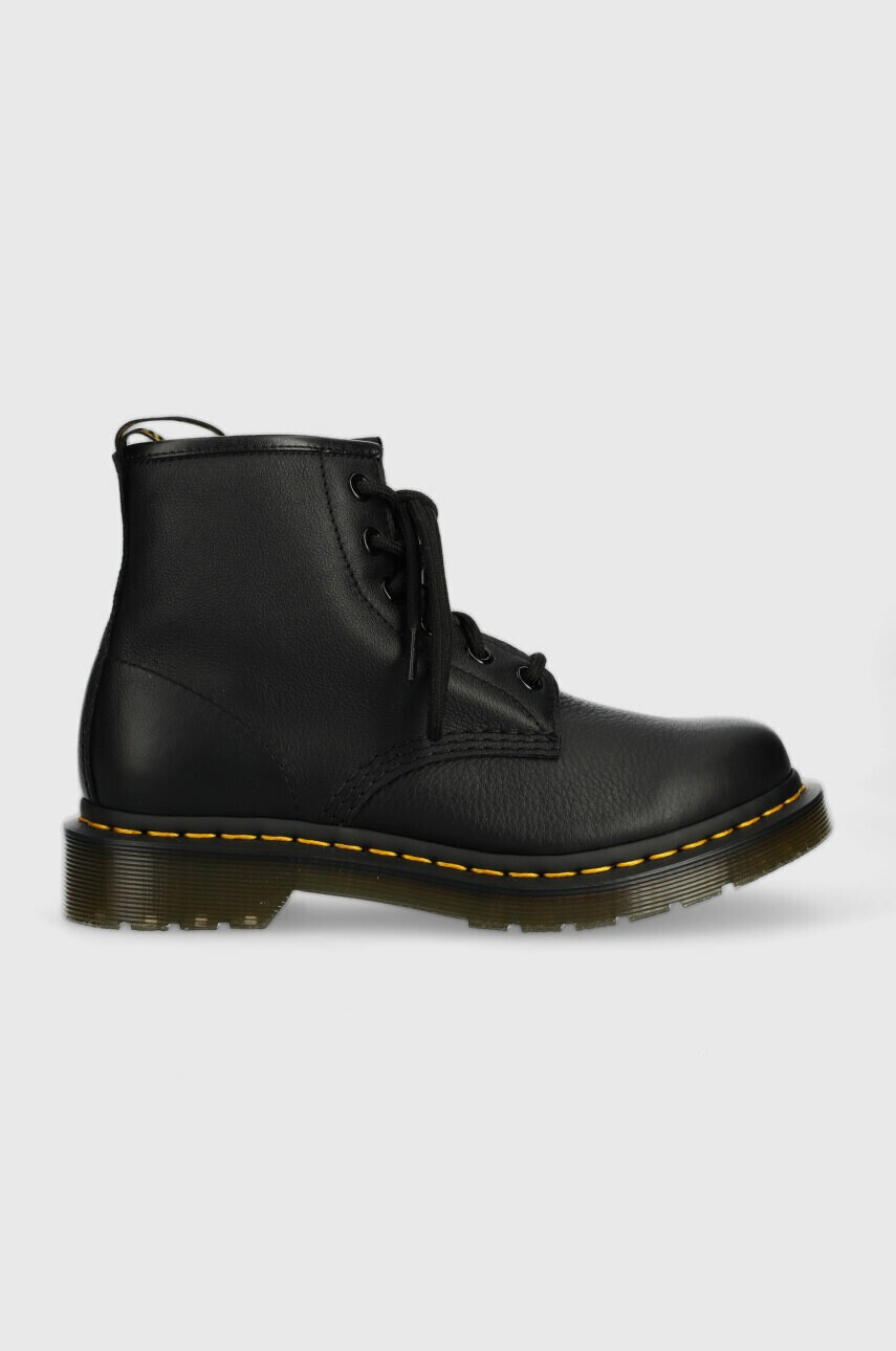 Dr. Martens Кожени кубинки 101 в черно с платформа DM30700001 - Pepit.bg