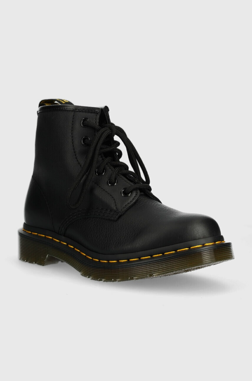 Dr. Martens Кожени кубинки 101 в черно с платформа DM30700001 - Pepit.bg