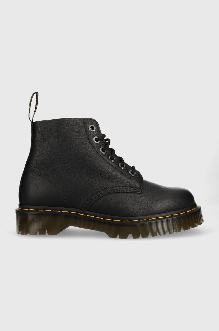 Dr. Martens Кожени кубинки 101 Ub Bex в черно с платформа - Pepit.bg