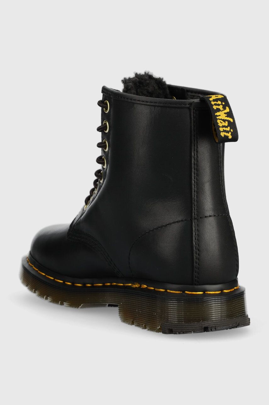 Dr. Martens Кожени кубинки 1460 в черно с равна подметка с изолация - Pepit.bg