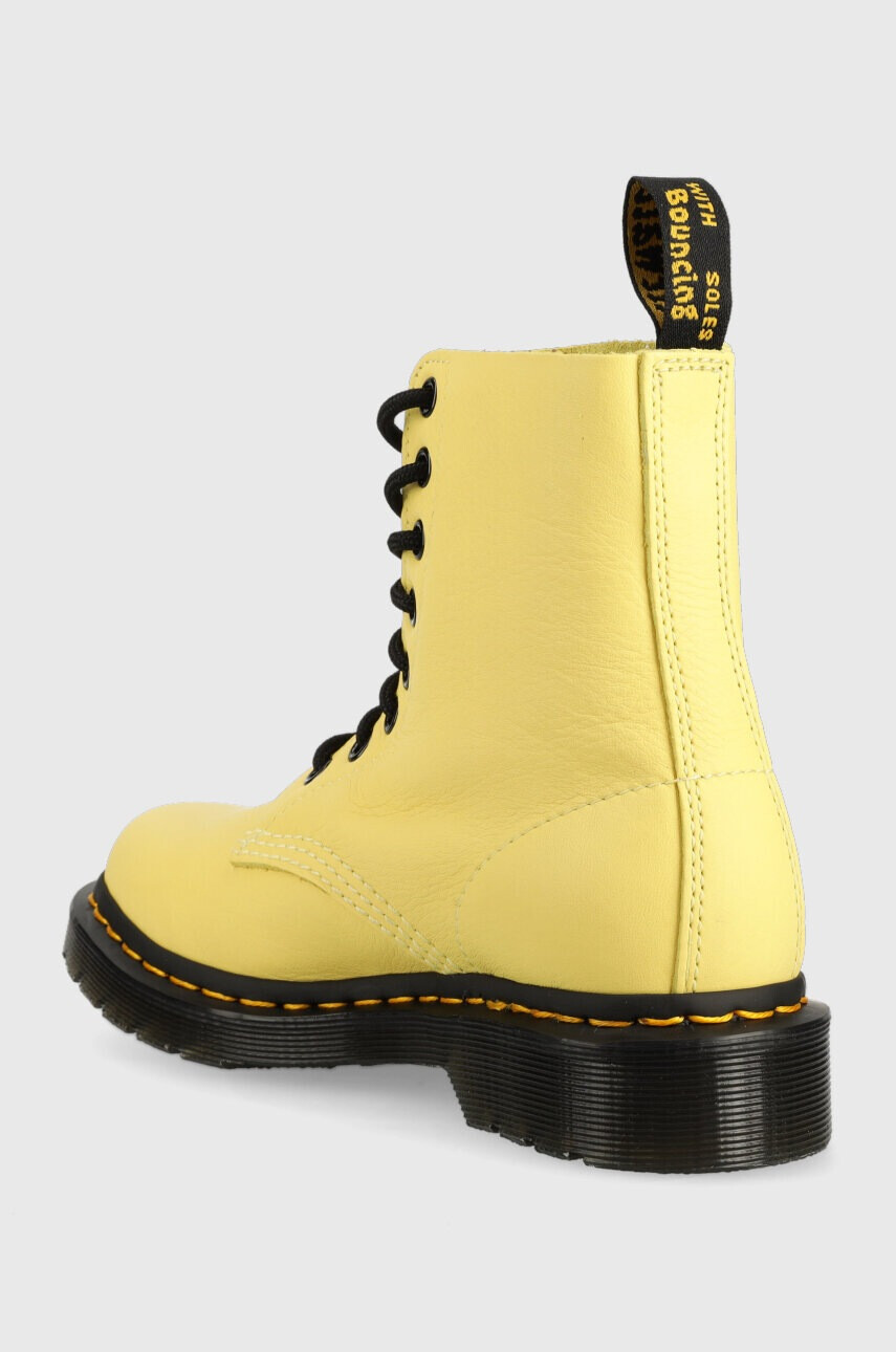 Dr. Martens Кожени кубинки 1460 Pascal в жълто с равна подметка DM30689708 - Pepit.bg