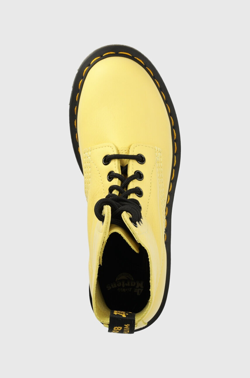 Dr. Martens Кожени кубинки 1460 Pascal в жълто с равна подметка DM30689708 - Pepit.bg