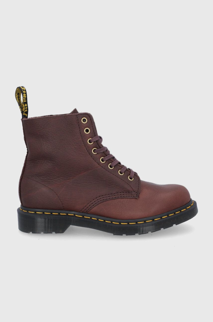 Dr. Martens Кожени кубинки 1460 Pascal в тъмносиньо с платформа - Pepit.bg