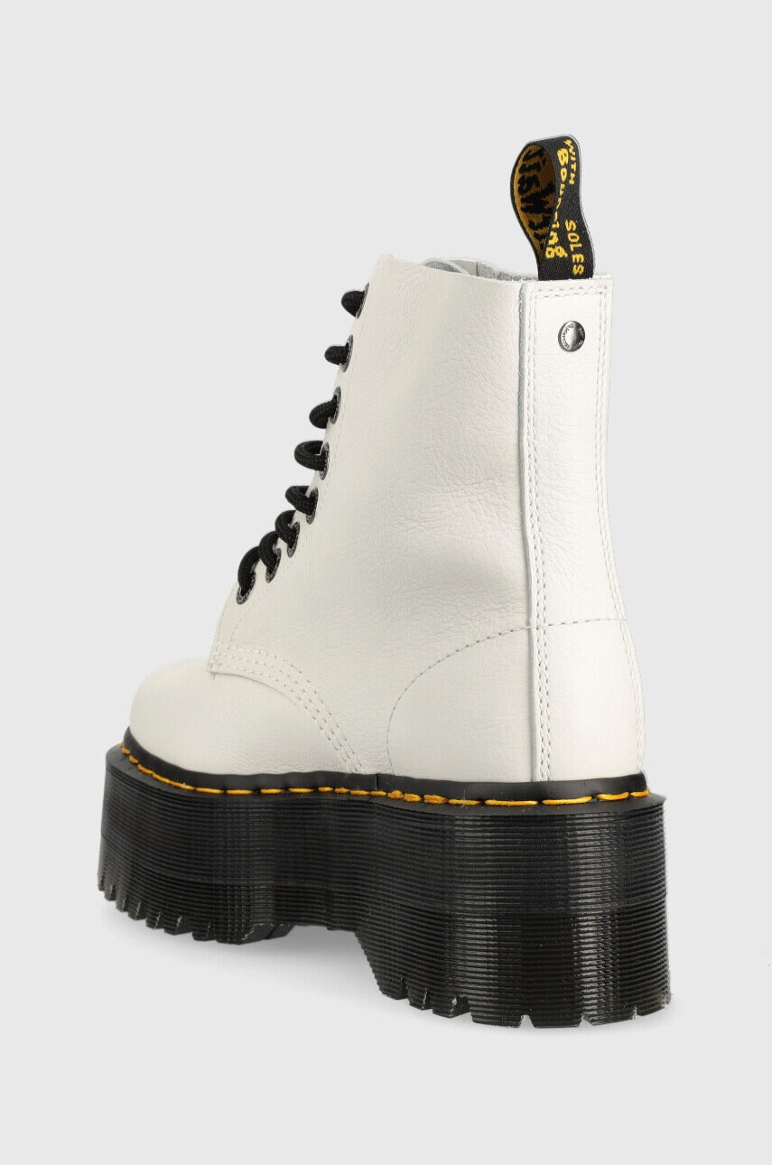 Dr. Martens Кожени кубинки 1460 Pascal Max в бяло с платформа - Pepit.bg