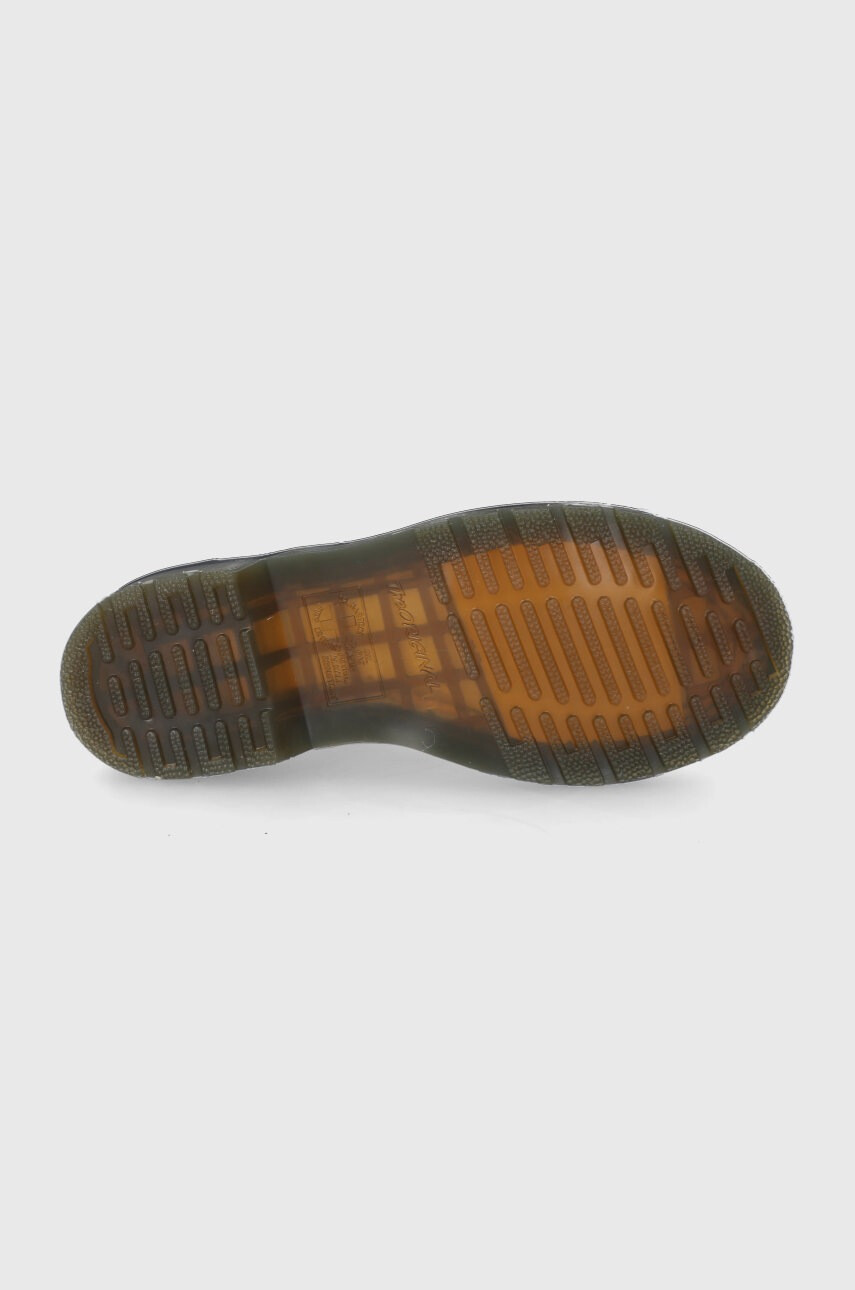 Dr. Martens Кожени кубинки дамски в бяло с равна подметка - Pepit.bg