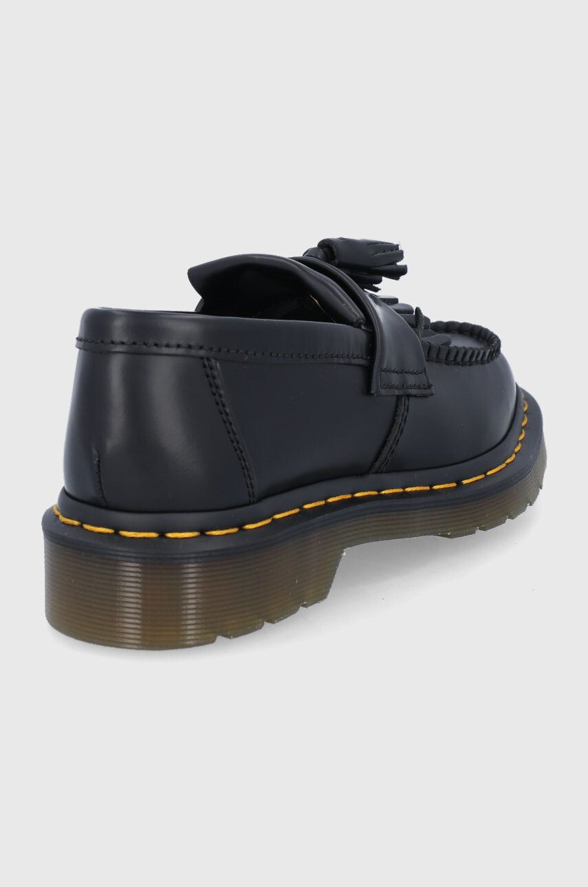 Dr. Martens Кожени мокасини Adrian Yellow Stitch в черно - Pepit.bg