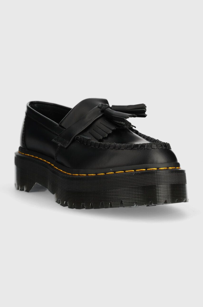 Dr. Martens Кожени мокасини Adrian Quad в черно с платформа DM27989001 - Pepit.bg