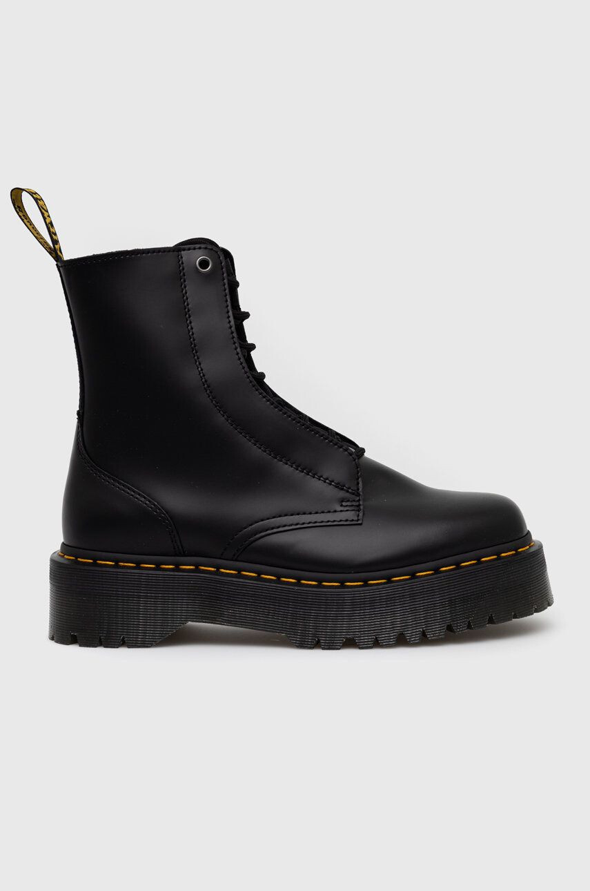 Dr. Martens Кожени обувки в черно - Pepit.bg