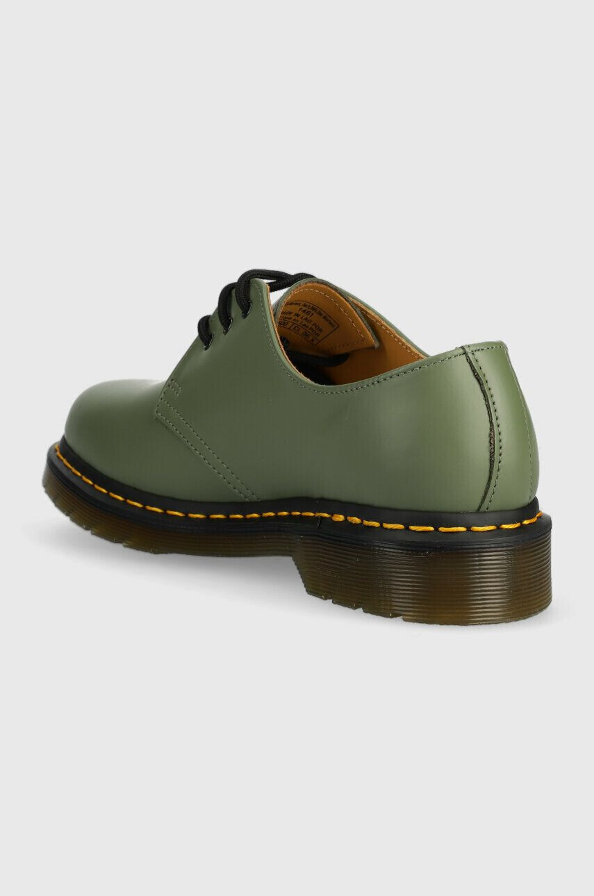 Dr. Martens Кожени половинки обувки 1461 в зелено - Pepit.bg