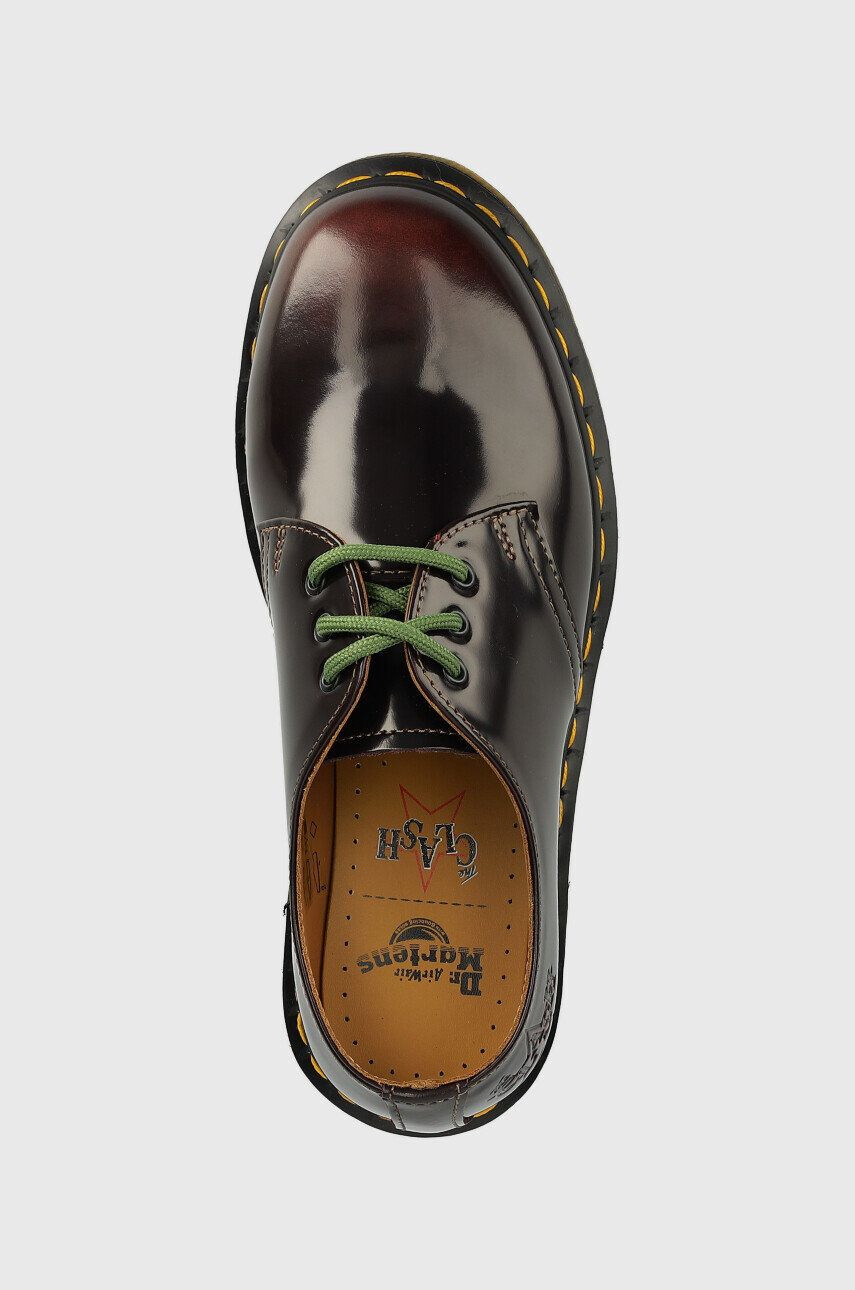 Dr. Martens Кожени половинки обувки 1461 Arcadia X The Clash в бордо с платформа - Pepit.bg