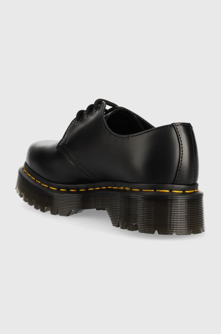 Dr. Martens Кожени половинки обувки 1461 Bex Squared в черно с платформа - Pepit.bg