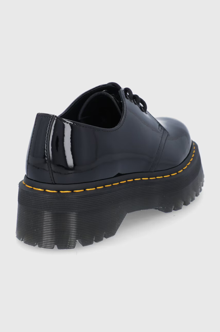 Dr. Martens Кожени половинки обувки 1461 Quad в черно - Pepit.bg