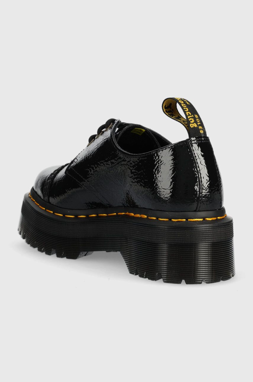 Dr. Martens Кожени половинки обувки 1461 Quad Tc в черно с равна подметка - Pepit.bg