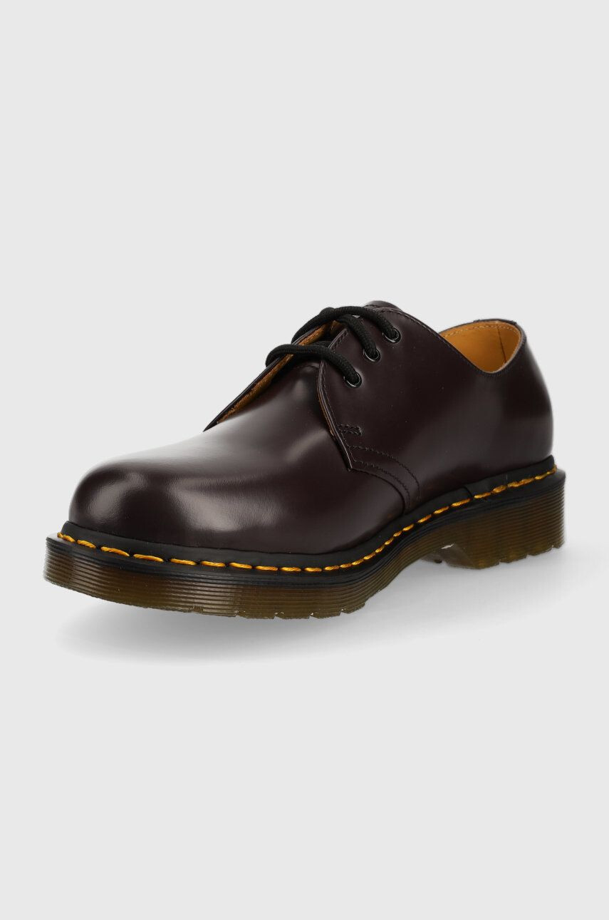 Dr. Martens Кожени половинки обувки 1461 в бордо - Pepit.bg