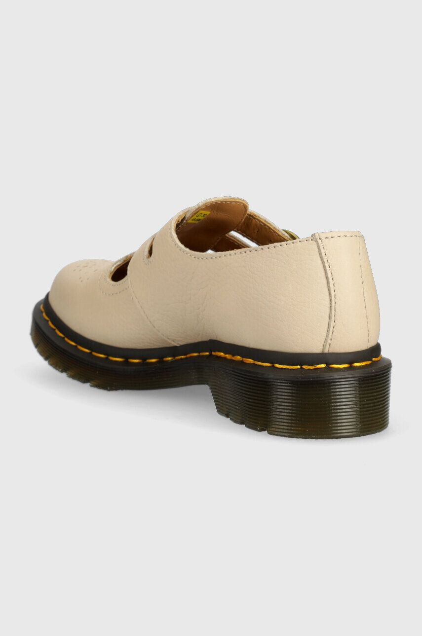 Dr. Martens Кожени половинки обувки 8065 Mary Jane в бежово с равна подметка DM30692292 - Pepit.bg